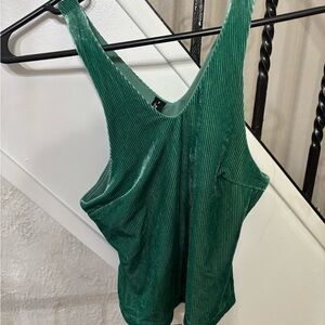 FP Movement by Free People Emerald Ribbed Tank Top